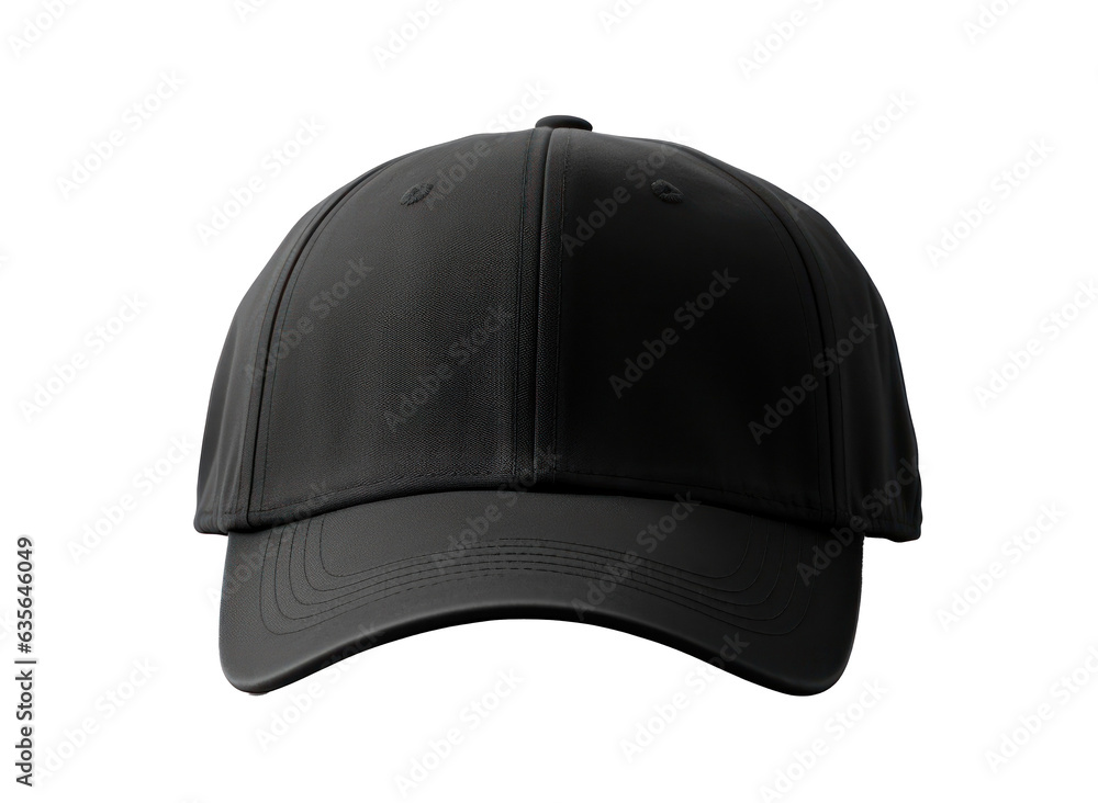 Mockup black baseball cap isolated Mockup black baseball cap isolated