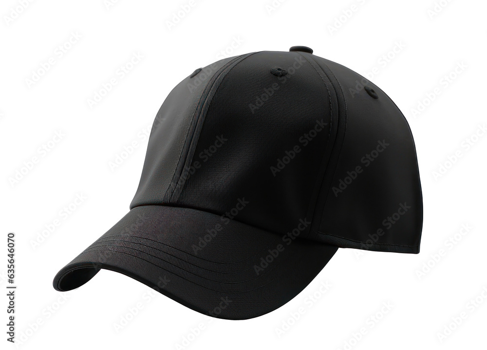 Mockup black baseball cap isolated Mockup black baseball cap isolated