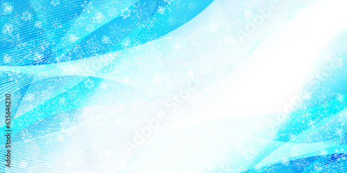 雪　クリスマス　冬　青　背景