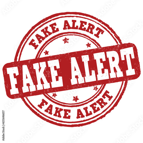 Fake alert grunge rubber stamp