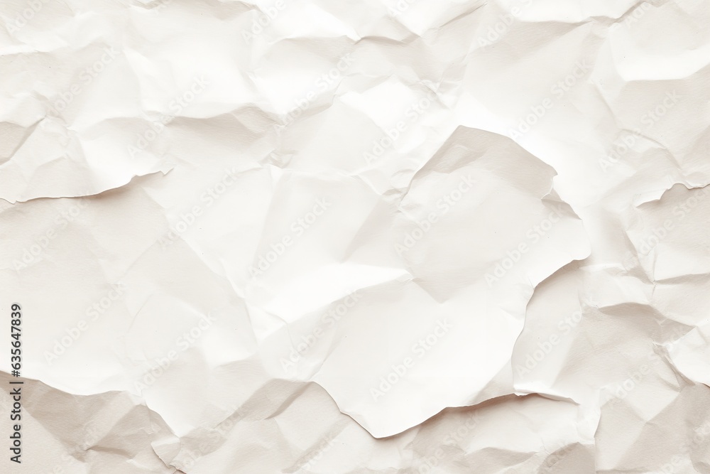 Obraz premium white crumpled torn paper texture background mockup