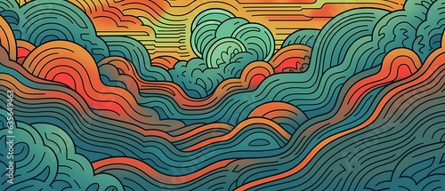 Background landscape patter...