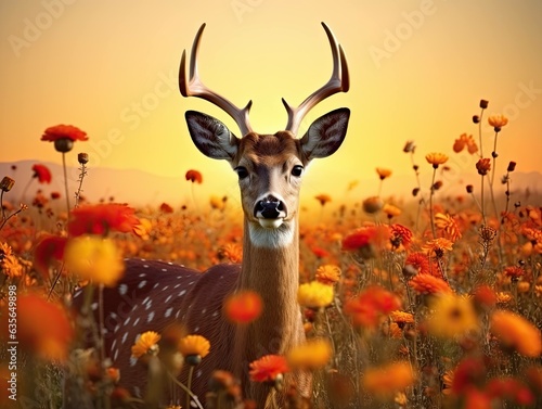 deer in a meadow © Aaron