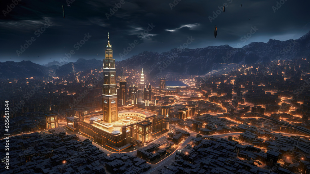 Makkah City At Night