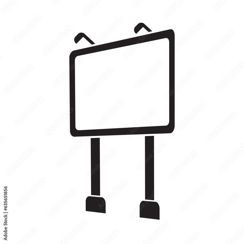 Obraz premium Billboard icon logo vector design template