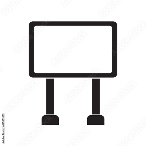 Billboard icon logo vector design template
