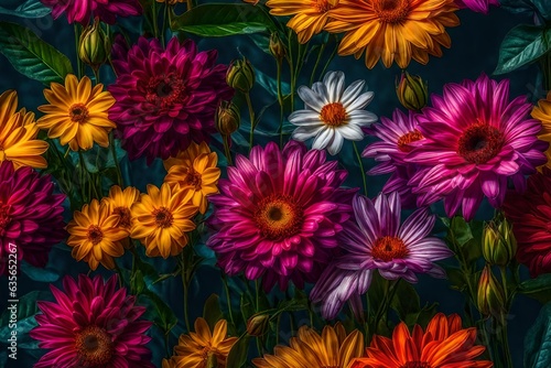 colorful flowers background nature wallpaper