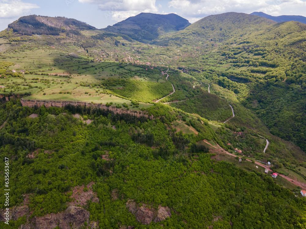 Obraz premium Aerial view of iskar gorge, Balkan Mountains, Bulgaria