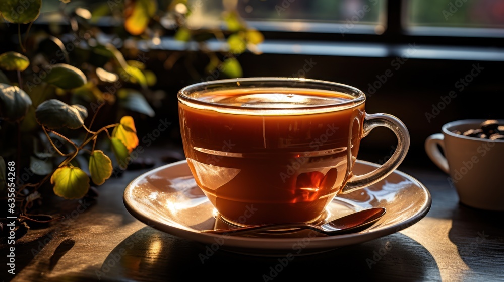 Sip in Style: Enjoying a Delightful Cup of Coffee, Beautifully Crafted. Generative AI Sip in Style: Enjoying a Delightful Cup of Coffee, Beautifully Crafted. Generative AI