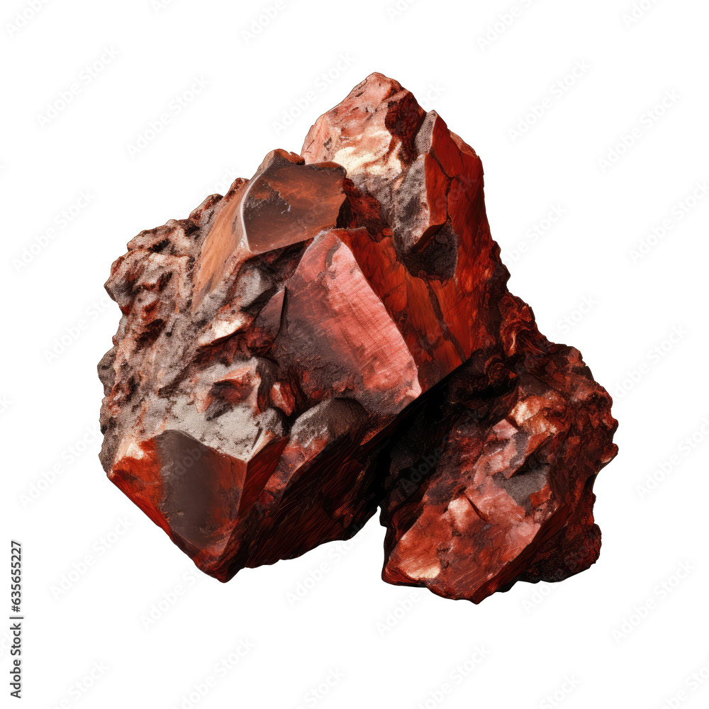 Mineral iron ore separated on transparent background Mineral iron ore separated on transparent background