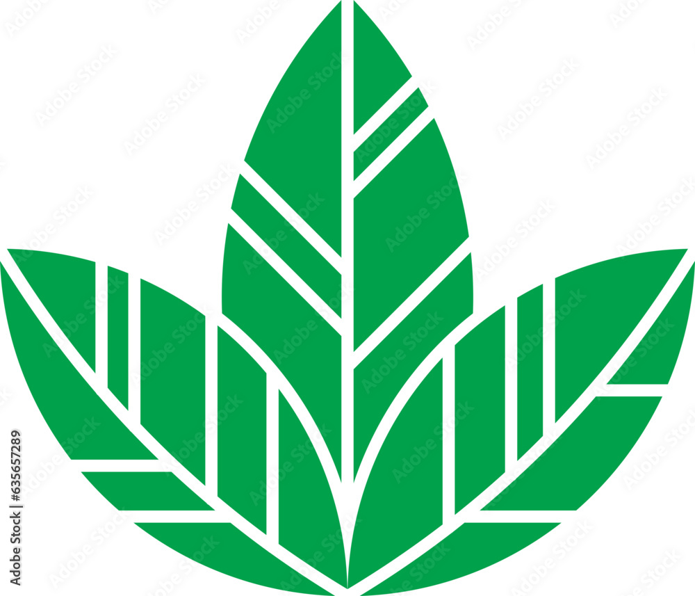Fototapeta premium Leaf Fill Icon