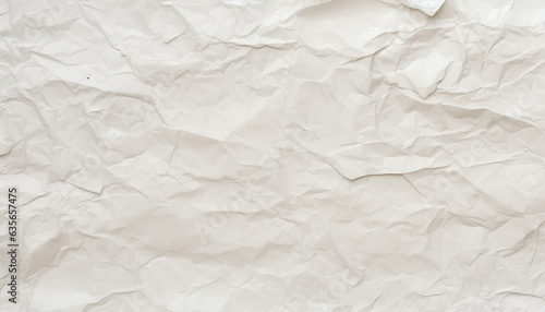 crumpled creased crinkled paper texture white cream color pattern background wallpaper