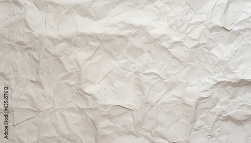 crumpled creased crinkled paper texture white cream color pattern background wallpaper