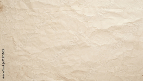 crumpled creased crinkled paper texture white cream color pattern background wallpaper