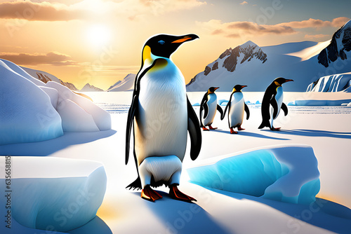 penguins in polar regions generative ai