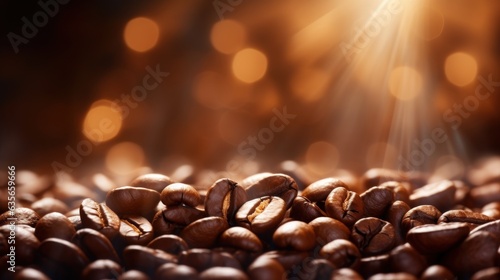 Aromatic Elixirs Unveiled: Coffee Beans' Journey from Plantation to Cup. Generative AI