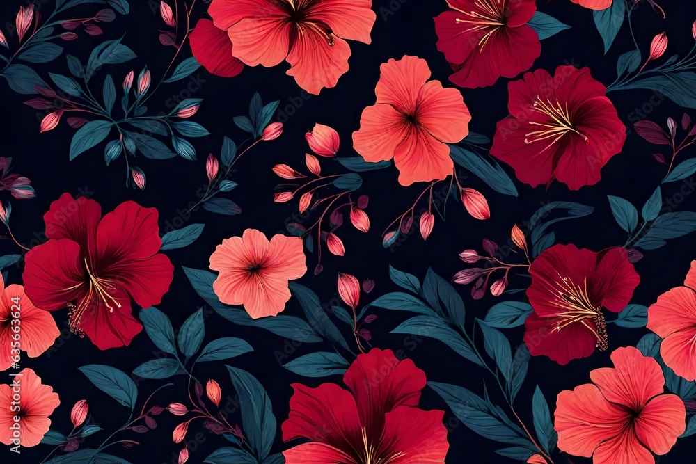 seamless pattern with flowers seamless pattern with flowers