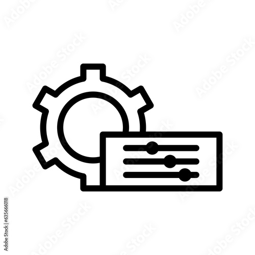 icon customization. Personal change. Change levels. Customization and alignment. Isolated on white editable background.