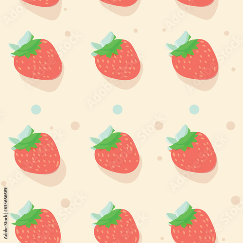 Seamless Colorful strawberry Pattern. Seamless pattern of strawberry in colorful style. Add color to your digital project with our pattern!