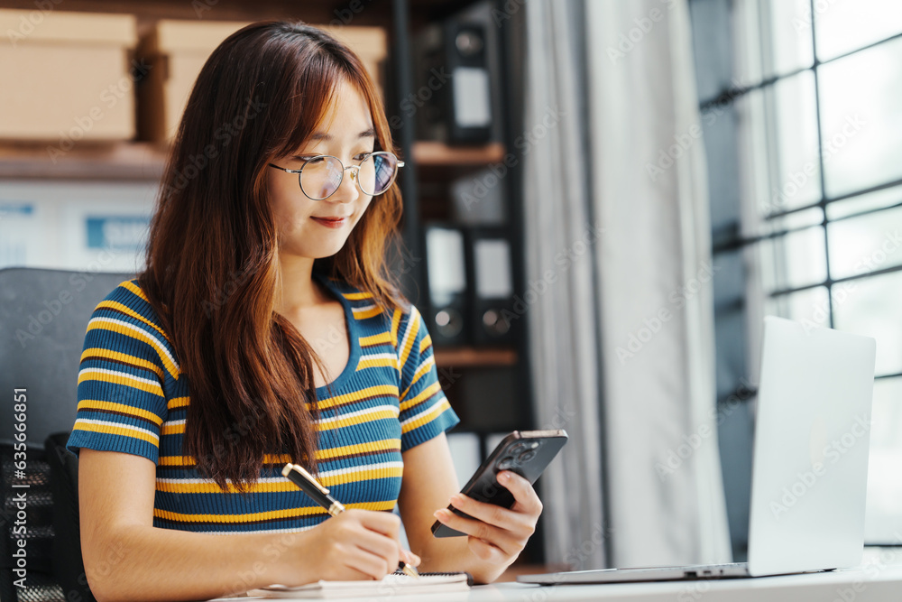 Excited Asian female student doing Online MBA and Business Degree Programs and learn indian language, online MBA course give you same level education provided conventional business school Excited Asian female student doing Online MBA and Business Degree Programs and learn indian language, online MBA course give you same level education provided conventional business school