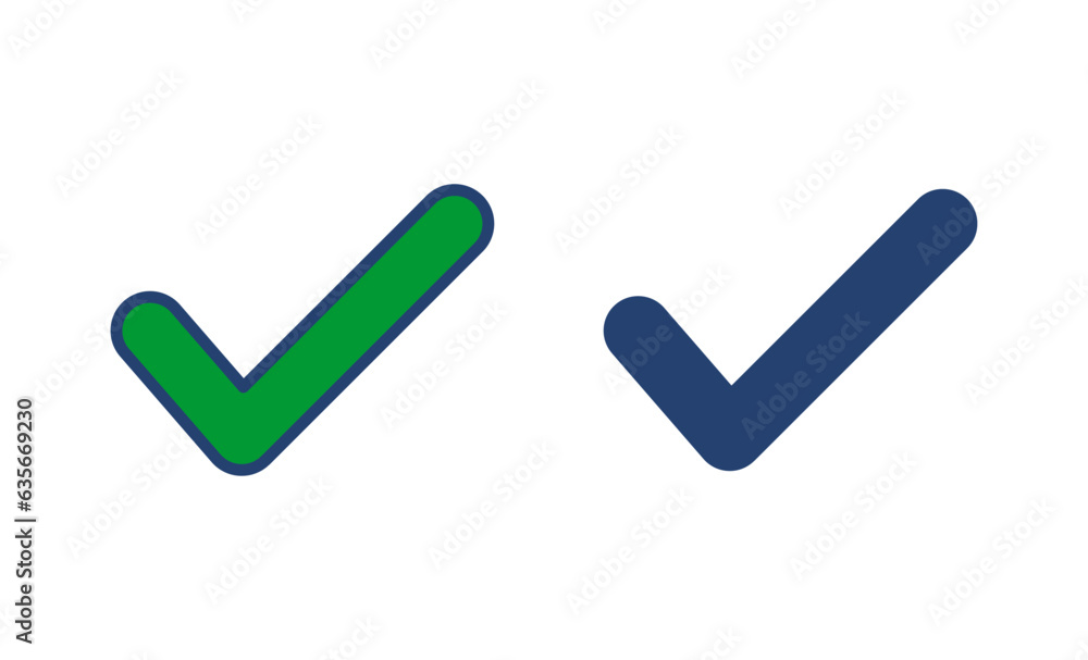 Check mark icon vector. Tick mark sign and symbol Check mark icon vector. Tick mark sign and symbol