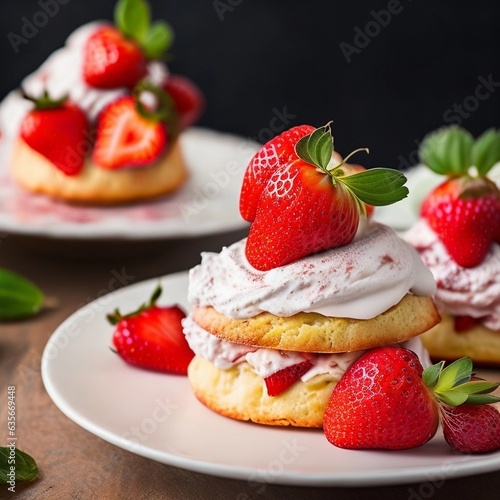 Rustic Sourdough Strawberry Shortcakes