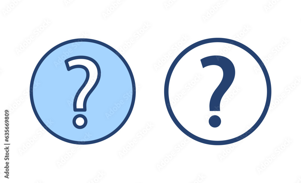 Question icon vector. question mark sign and symbol Question icon vector. question mark sign and symbol