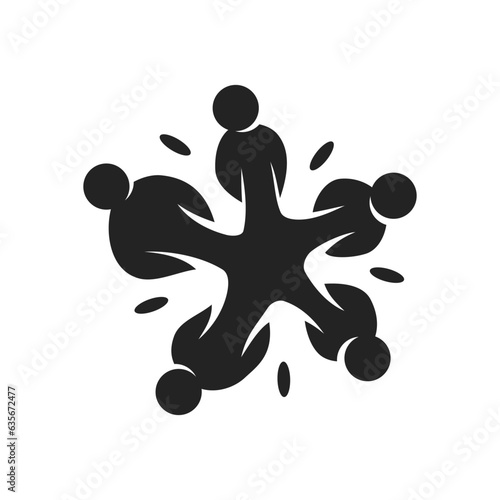 group logo template Isolated. Brand Identity. Icon Abstract Vector graphic