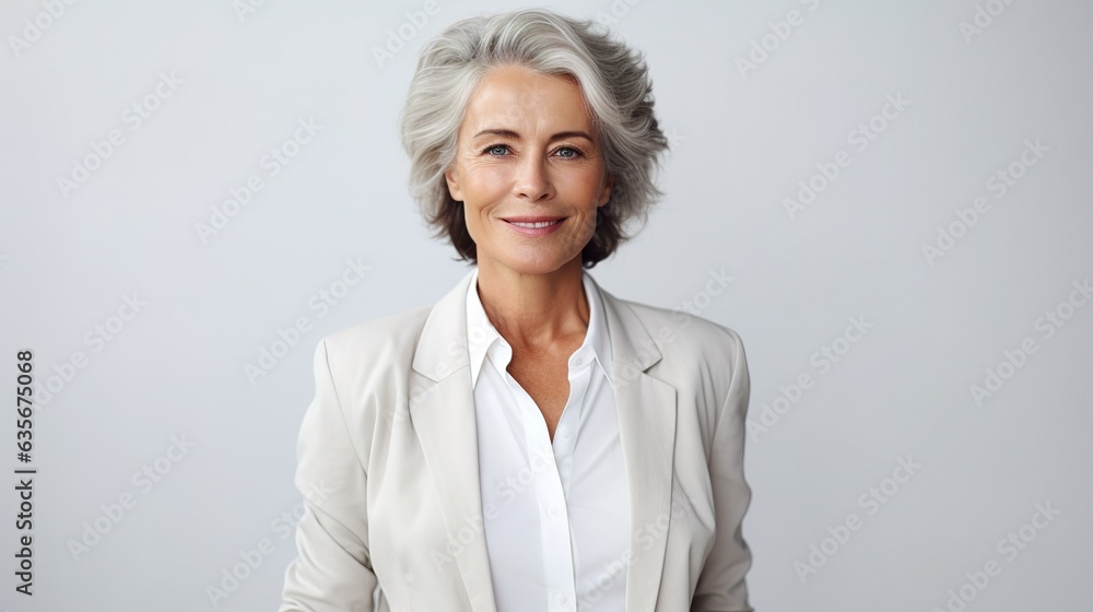 portrait of a businesswoman standing with her arms crossed on white background portrait of a businesswoman standing with her arms crossed on white background