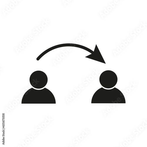 Information icon. Information transfer symbol. Data exchange. Vector illustration. EPS 10.