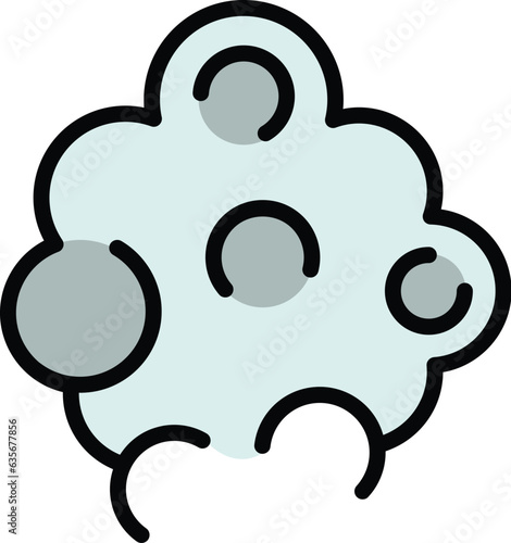 Electronic smoke icon outline vector. Vape cigarette. E cig pen color flat