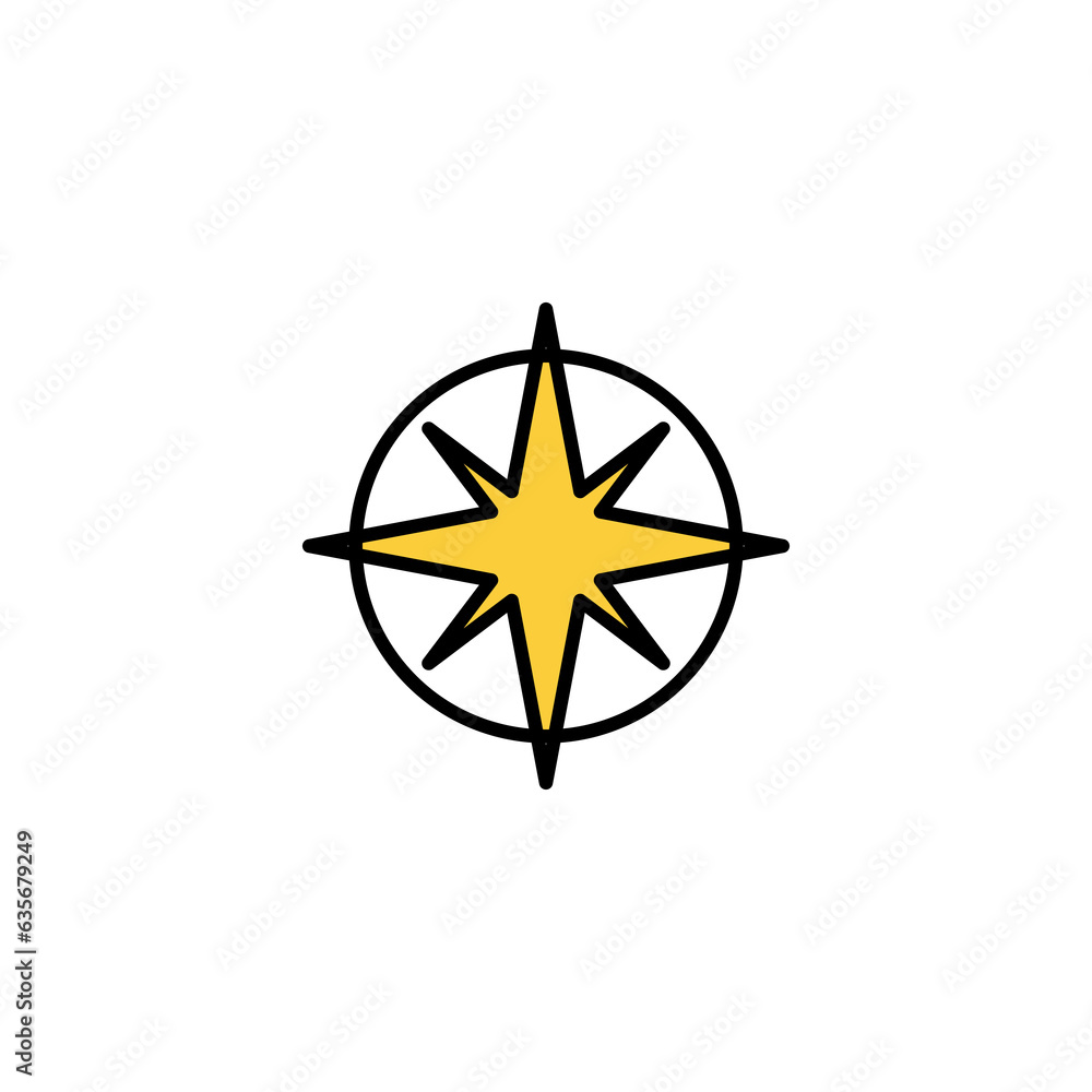Compass icon vector for web and mobile app. arrow compass icon sign and symbol Compass icon vector for web and mobile app. arrow compass icon sign and symbol