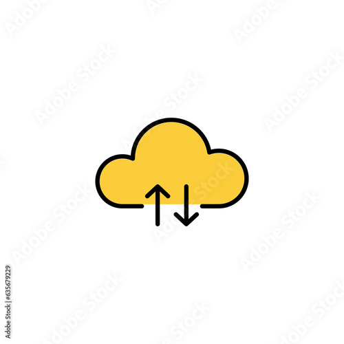 Cloud icon vector for web and mobile app. cloud sign and symbol