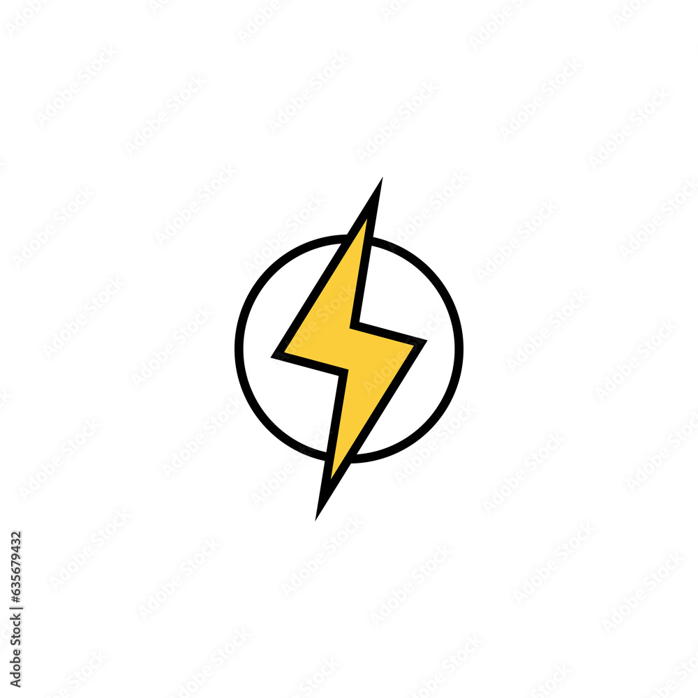 Lightning icon vector for web and mobile app. electric sign and symbol. power icon. energy sign Lightning icon vector for web and mobile app. electric sign and symbol. power icon. energy sign