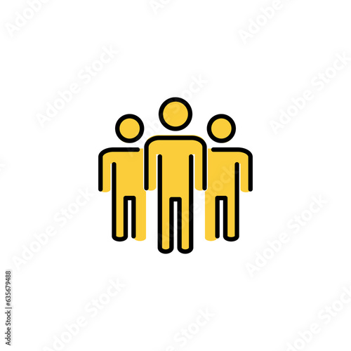 People icon vector for web and mobile app. person sign and symbol. User Icon vector