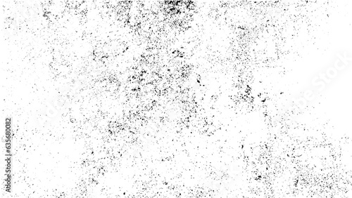 Grunge background black and white. Vector texture of scratches, chips, cracks. Monochrome gloomy pattern of the old surface