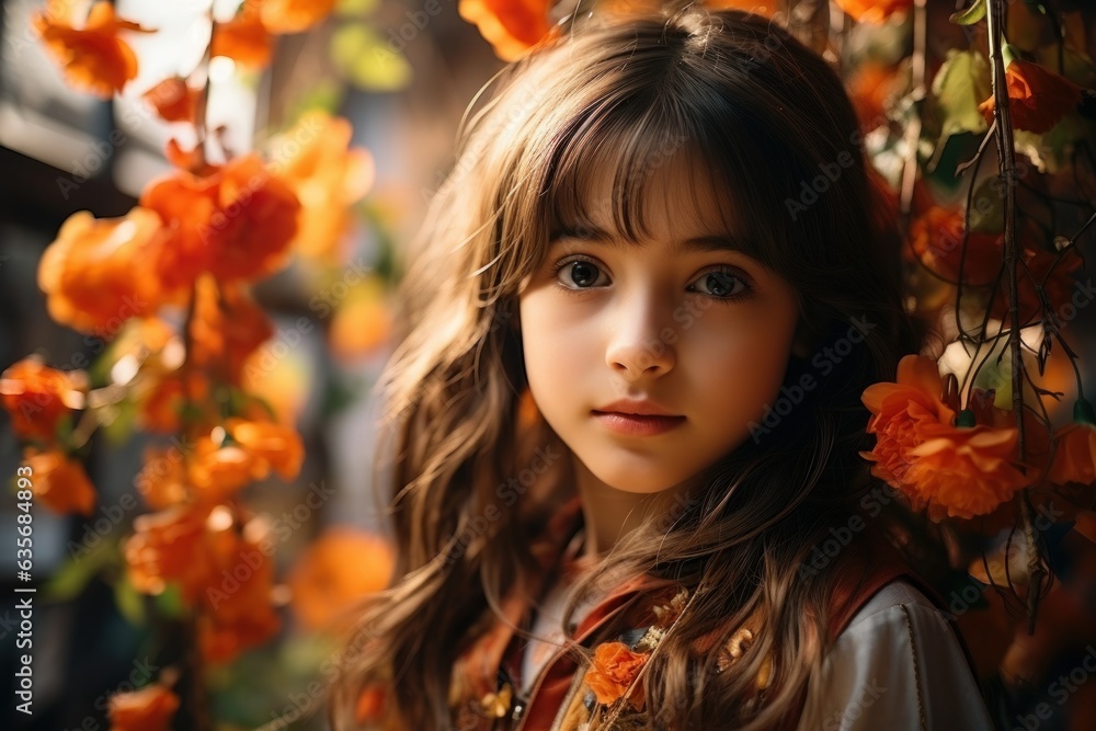 portrait of a girl in autumn portrait of a girl in autumn