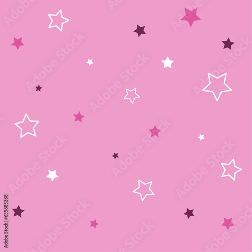 Fondo de estrellas, fondo de chicas, portada de cuaderno, diseños de niños femeninos, concepto femenino