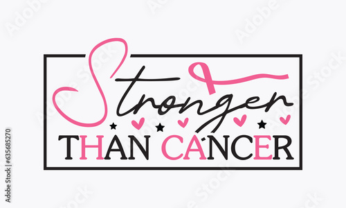 Stronger than cancer svg, Breast Cancer SVG design, Cancer Awareness, Instant Download, Breast Cancer Ribbon svg, cut files, Cricut, Silhouette, Breast Cancer t shirt design Quote bundle