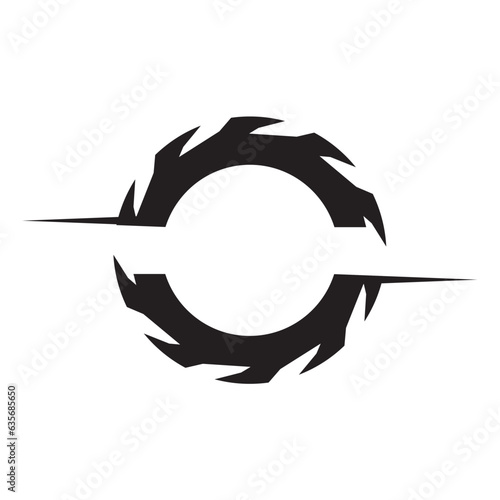 saw blade icon design vector
