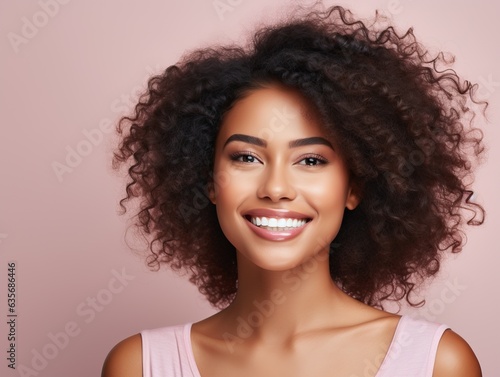 Attractive young woman port...