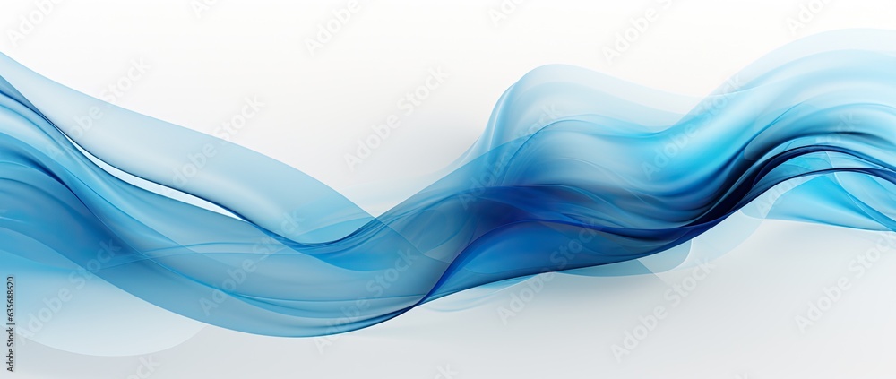 blue abstract wave pattern on white background, Generative AI blue abstract wave pattern on white background, Generative AI
