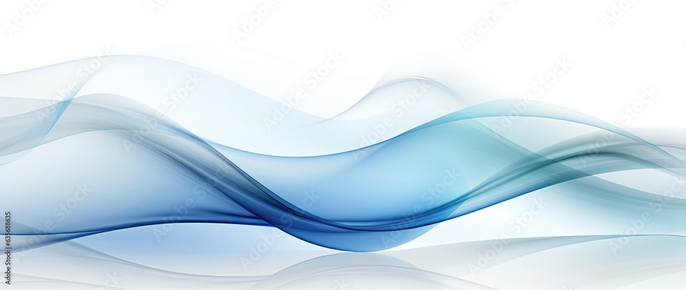 blue abstract wave pattern on white background, Generative AI blue abstract wave pattern on white background, Generative AI