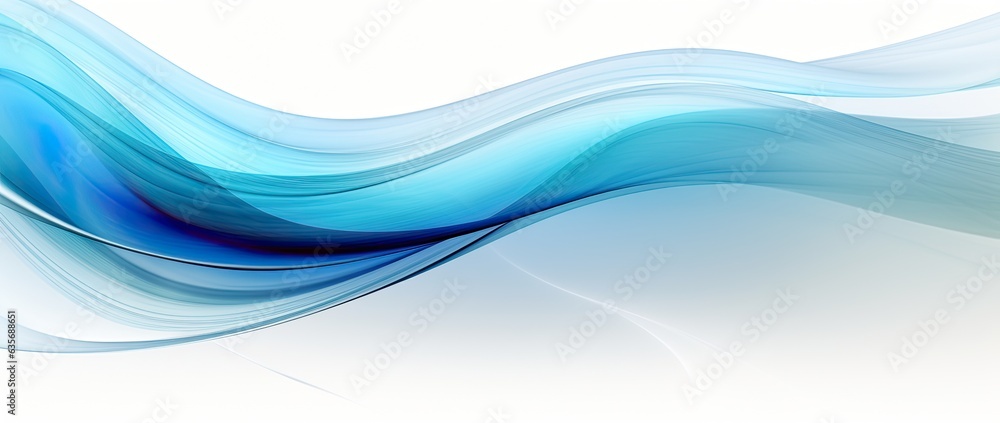 blue abstract wave pattern on white background, Generative AI blue abstract wave pattern on white background, Generative AI