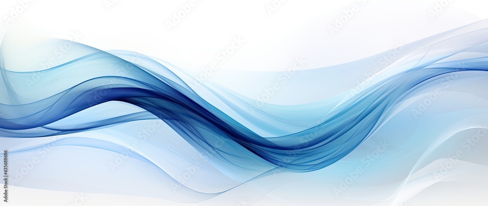 blue abstract wave pattern on white background, Generative AI blue abstract wave pattern on white background, Generative AI