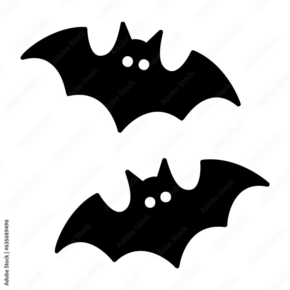 bat glyph icon