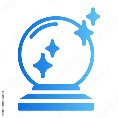 crystal ball gradient icon