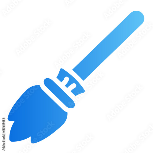 witch broom gradient icon