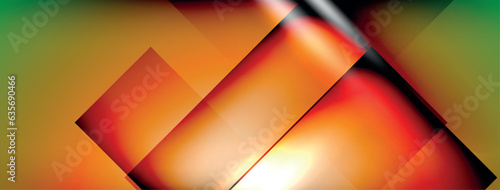 Light and shadow squares and lines abstract background