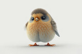 Cute 3D Baby Bird